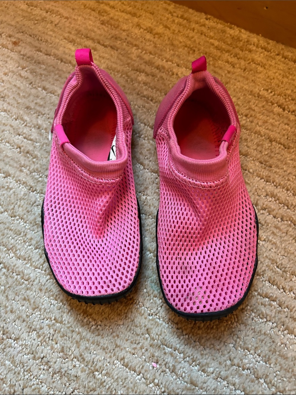 Nike Kids Hot Pink Mesh Slip-On Water Shoes